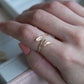 18k Gold Forest Leaves Ring