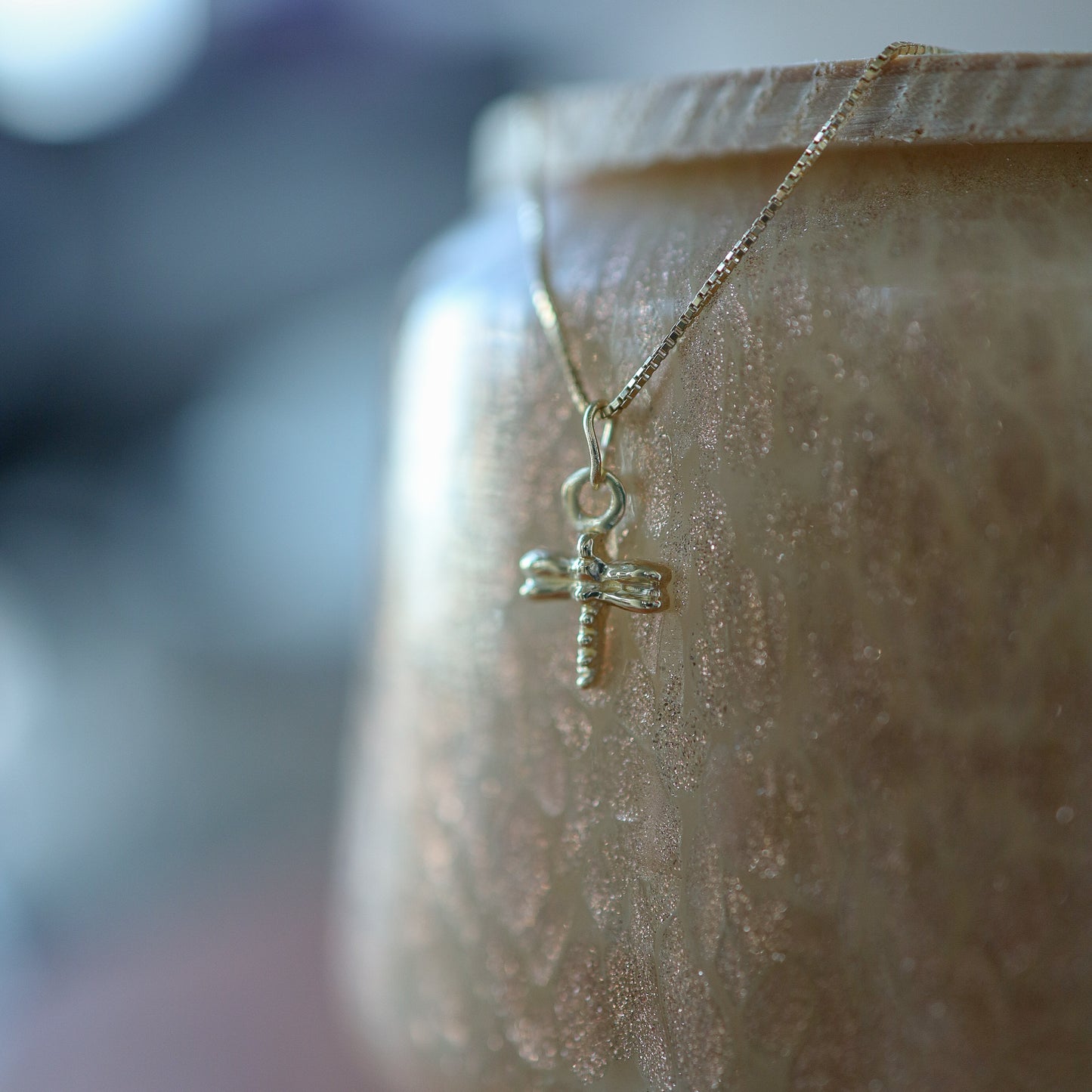 18k Dragonfly Necklace