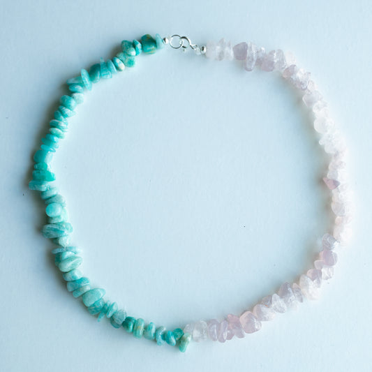 Amazonite & Rose Quartz Necklace